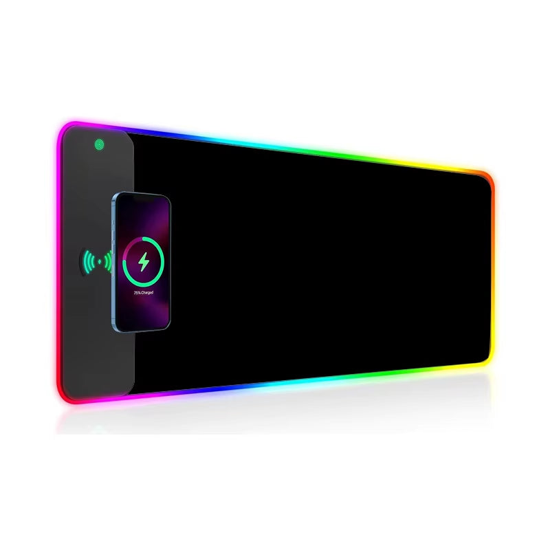 Drahtlose Lade Weiß Maus Pad Schreibtisch Teppich Maus Matte Gaming Laptops Pc Gamer Zubehör Computer Matte RGB Xxl Mousepad