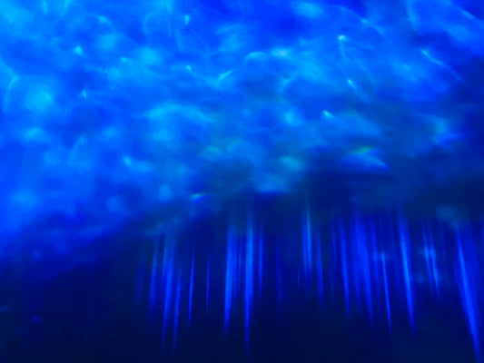 a blue background with a lot of lines