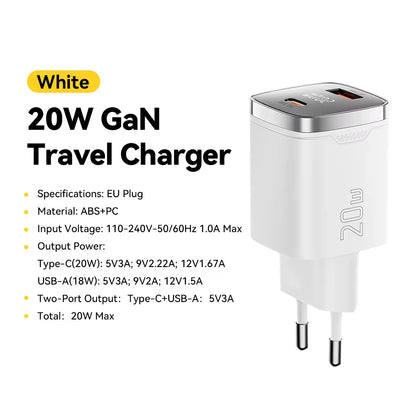 Essager 33 W Gan USB Typ C Ladegerät Digitalanzeige PD Schnellladung Für Iphone 16 15 14 Pro Max Ipad Mini 6 Xiaomi Samsung S22