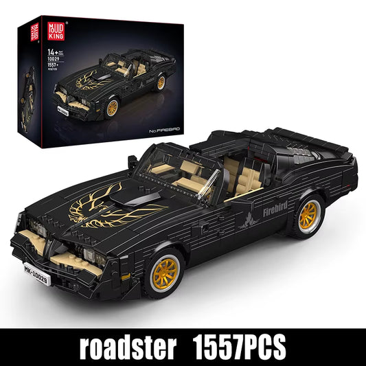 Entdecken Sie das Mould King 10029 Technisches Autospielzeug - MOC Firebird Baustein Modell Set für kreative Köpfe ab 14 Jahren - Perfektes Weihnachtsgeschenk!