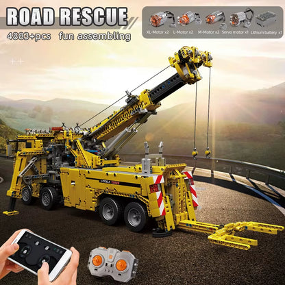 MOLD KING 17028, Technisches Auto, Spielzeug, APP Und RC, Motorisierter Feuerrettungswagen, Modell, Montage, Baustein, Ziegel, Kinder, Weihnachtsgeschenk