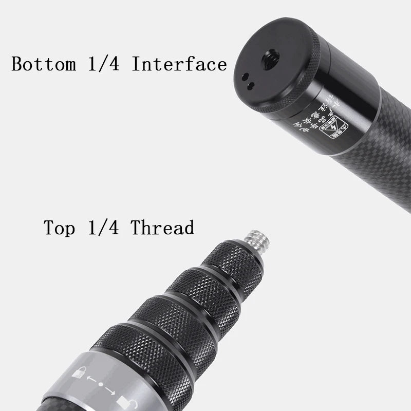 Erweiterbarer Carbon-Fiber Selfie-Stick 3m