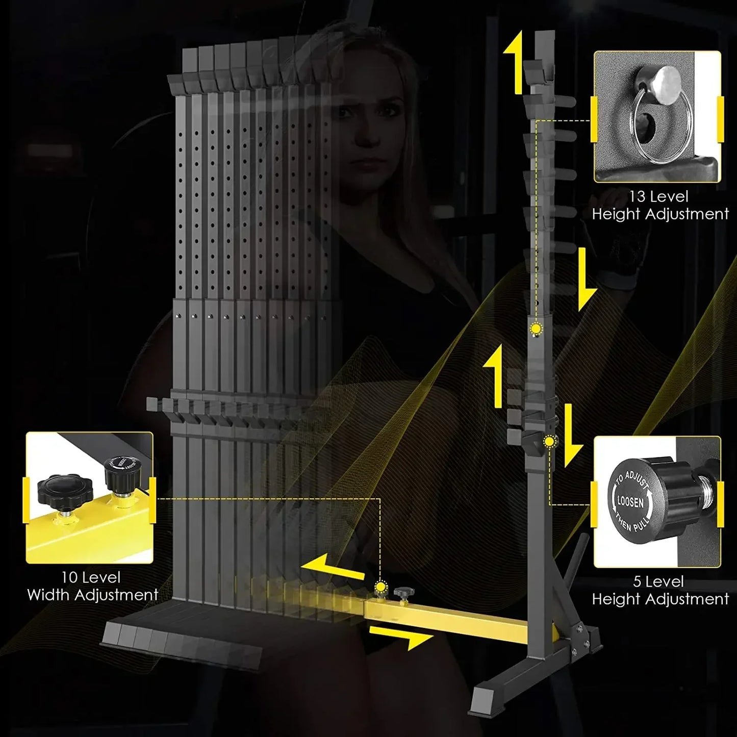 Verstellbare Squat Rack für effektives Krafttraining