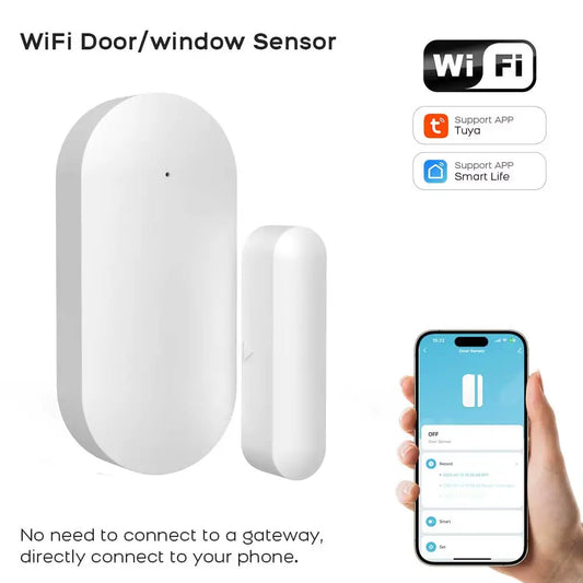 Zigbee/WiFi Smart Türsensor - Tuya Alarm Sicherheitssystem für Tür & Fenster ZwaTronic