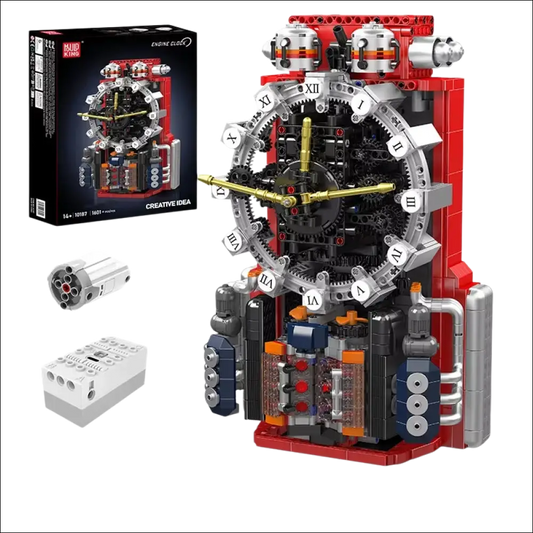 Mould King 10187 Motorisierte Technische Uhr - Kreatives Bau-Set für Technikliebhaber, Perfektes Weihnachtsgeschenk für Kinder ab 14 Jahren