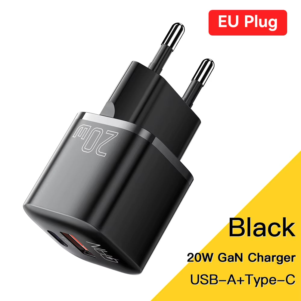 Essager 20W Gan PD USB C Ladegerät Für Iphone 14 13 12 11 Pro Max Telefon QC 3.0 PD 3.0 USB Typ C Schnellladung Für Xiaomi Pocopad